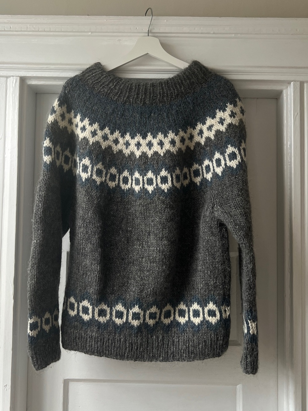 Vintage Hand Knit Fair Isle Sweater